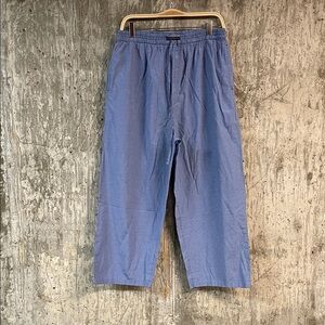 ANDREW SCOTT Men's Drawstring Lounge Pants Size XL In Blue